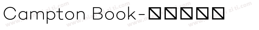 Campton Book字体转换